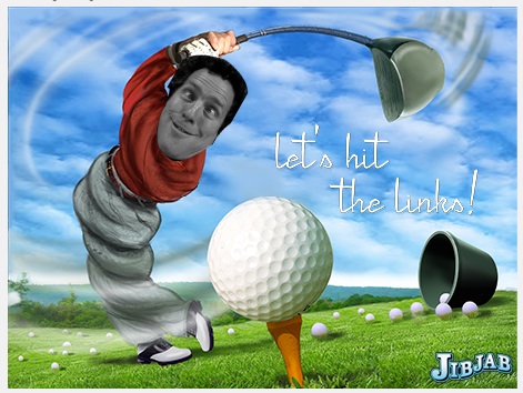 golf cartoon. Golf Cartoon ala JIB JAB